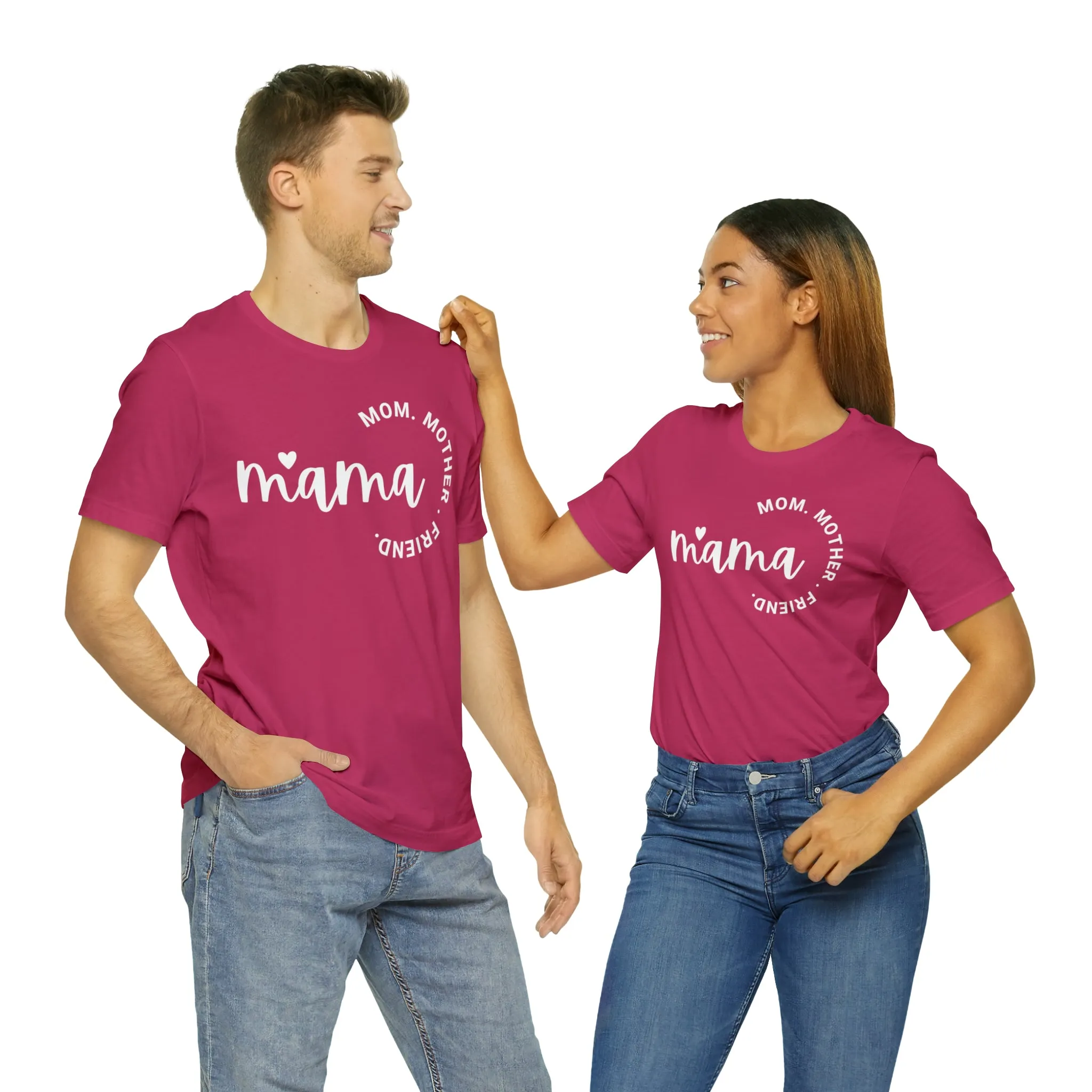 Mama Mom T-Shirt | Mother Friend  Tee |  Bella Canvas 3001 Unisex | Love Mom Short Sleeve Tshirt