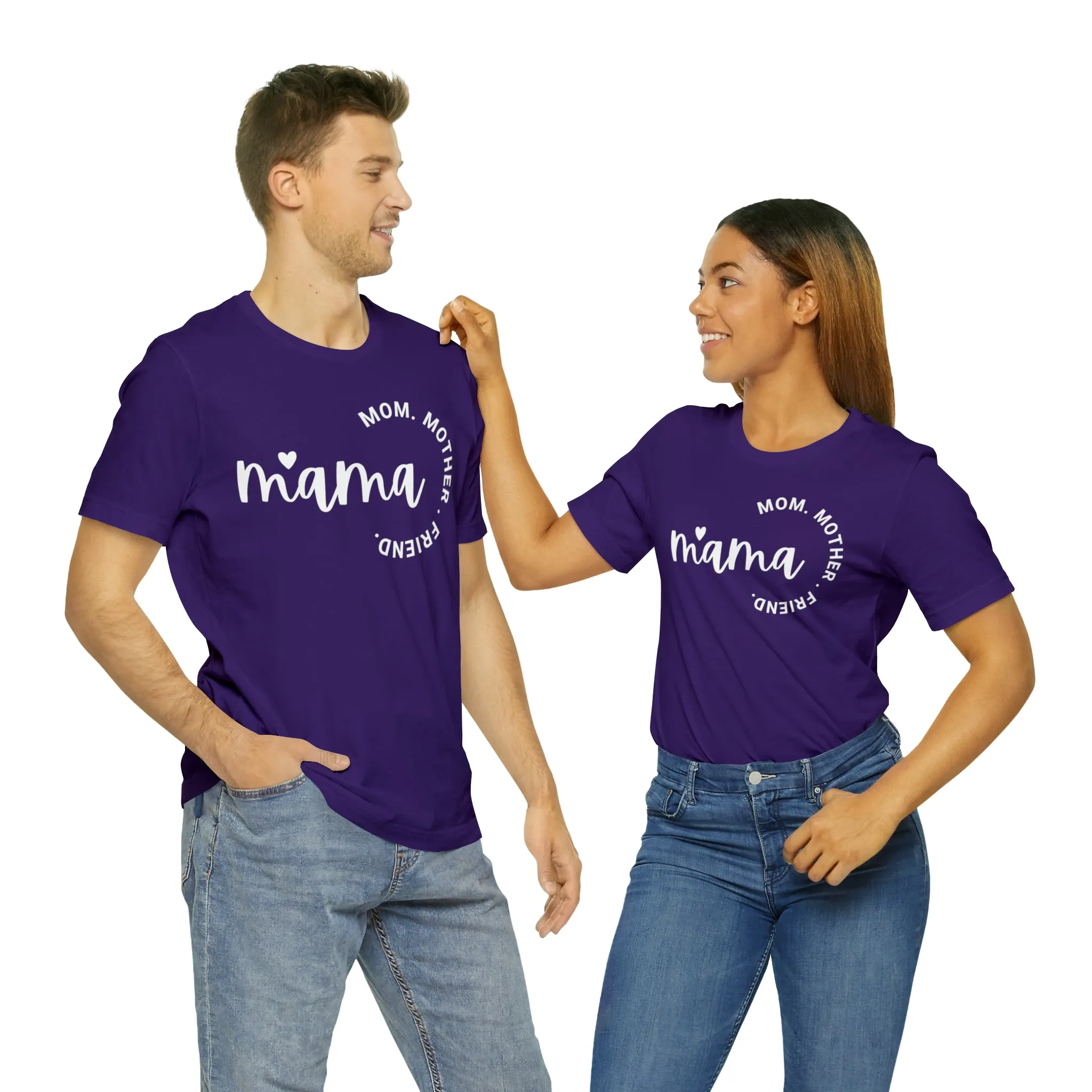 Mama Mom T-Shirt | Mother Friend  Tee |  Bella Canvas 3001 Unisex | Love Mom Short Sleeve Tshirt
