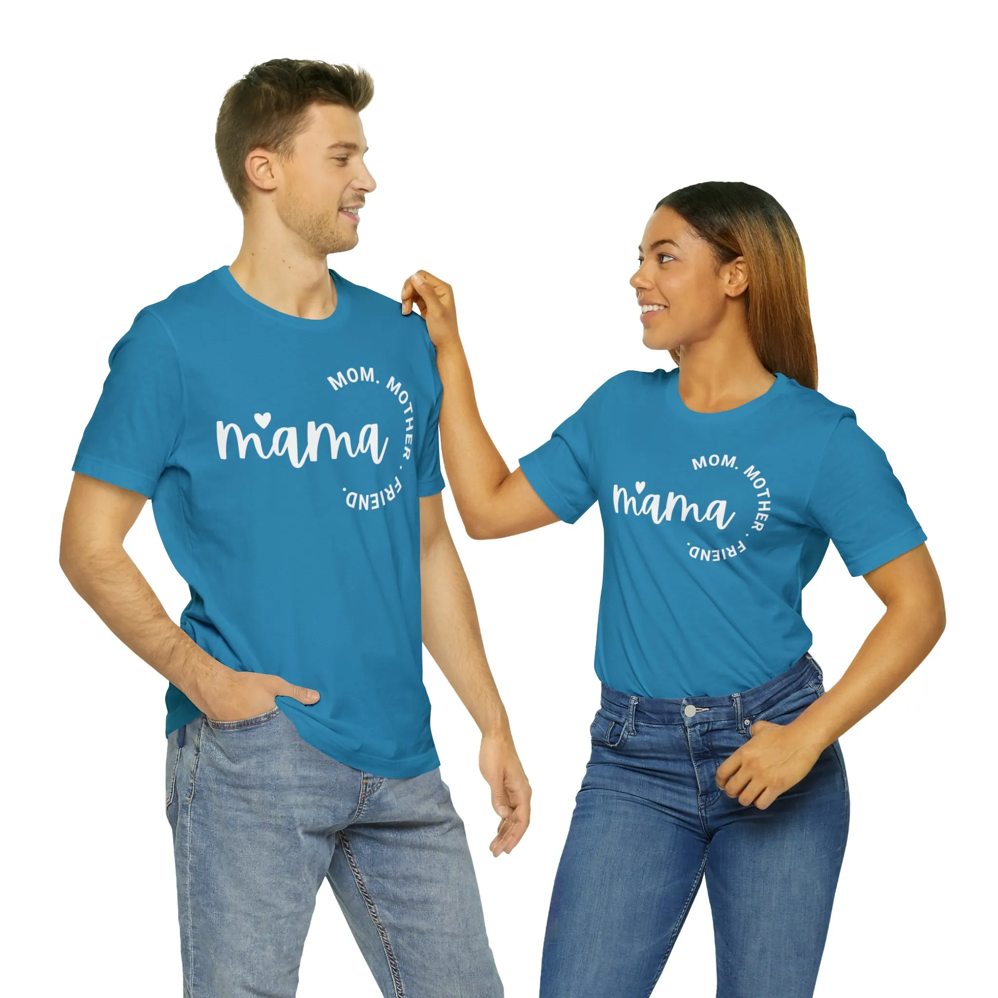 Mama Mom T-Shirt | Mother Friend  Tee |  Bella Canvas 3001 Unisex | Love Mom Short Sleeve Tshirt