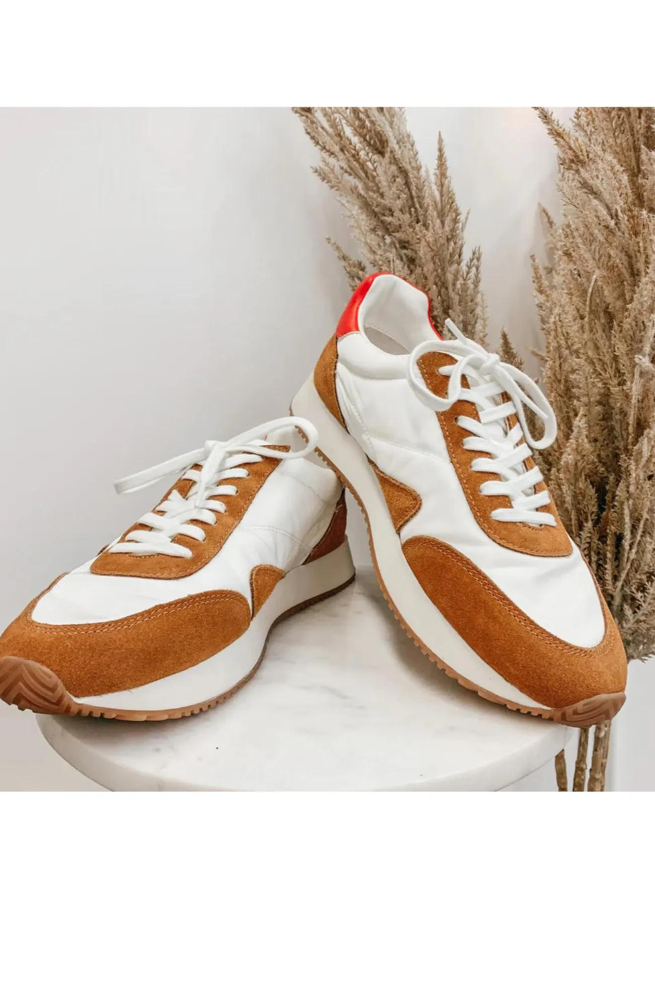 Matisse: Farrah Brown and Orange Sneaker