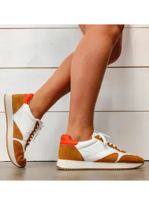 Matisse: Farrah Brown and Orange Sneaker