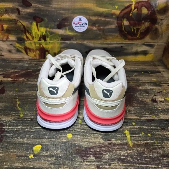 Men‎ Puma Graviton Cream Red Gray Lace up sneakers size 12 new
