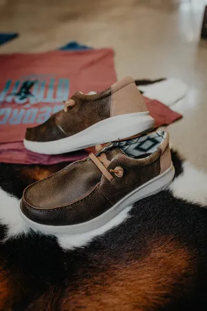 Men's Ariat Leather Brown Hilo Casual Shoes (D & EE Widths)
