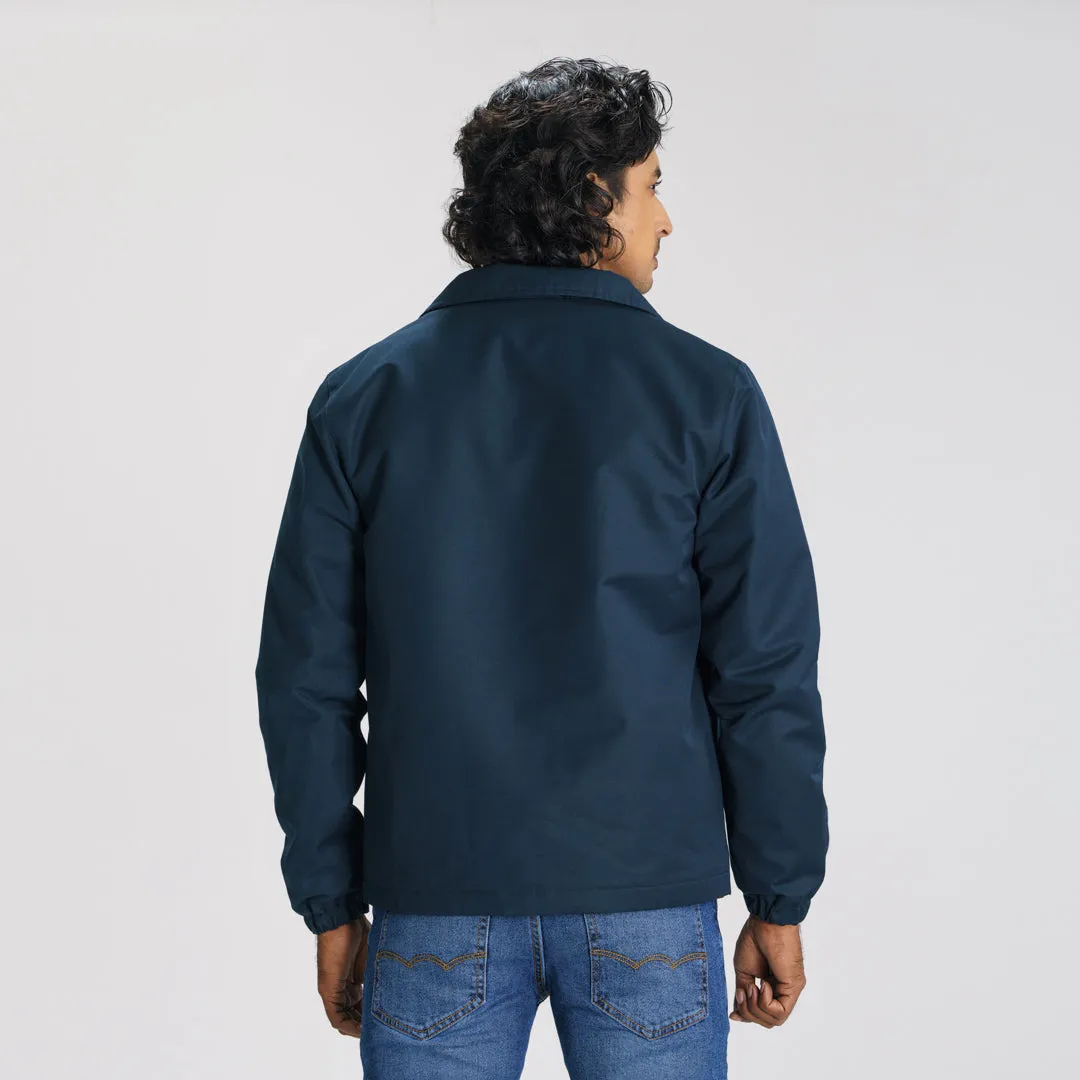 Mens Navy Shacket