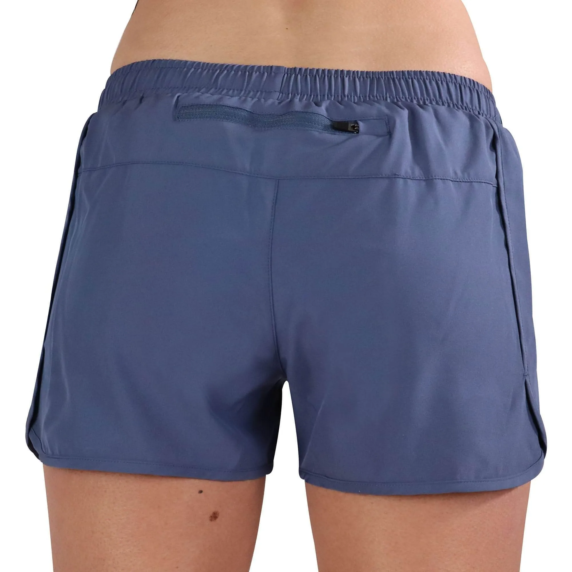 More Mile Racer Split Womens Running Shorts - Blue