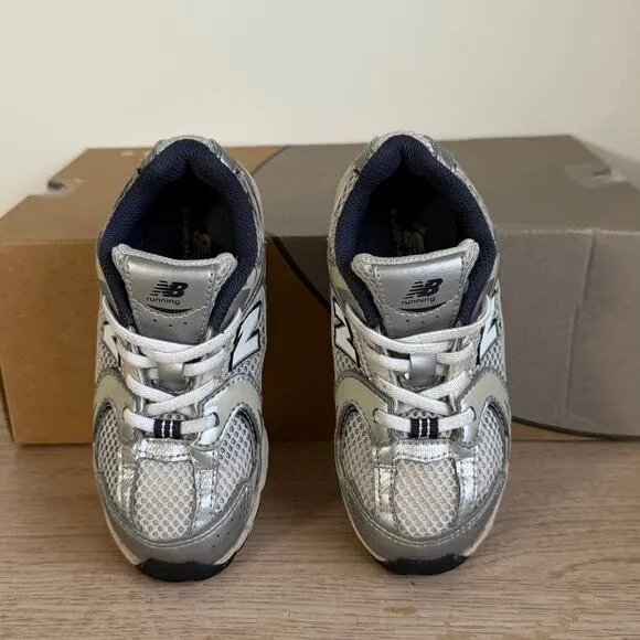 New Balance 530 White/Silver Toddler Sneakers- 10 C