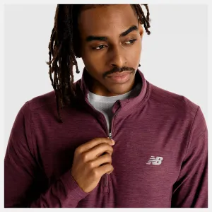 New Balance Men's Space Dye 1/4 Zip Long Shirt
