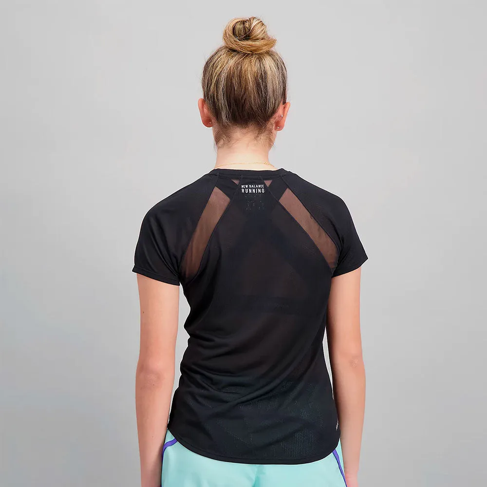 New Balance Womens Impact Run Short Sleeve Tee