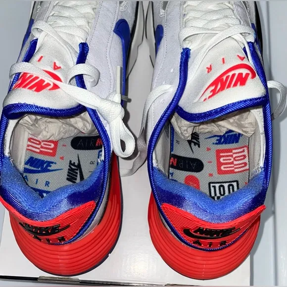 New Size 11 Nike Air Max 2090 EQI Summit White Racer Blue Athletic Sneaker Shoes