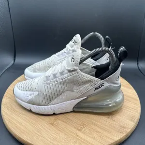 Nike Air Max 270 Youth Size 4Y Shoes White Pure Violet Sneakers 943345-159