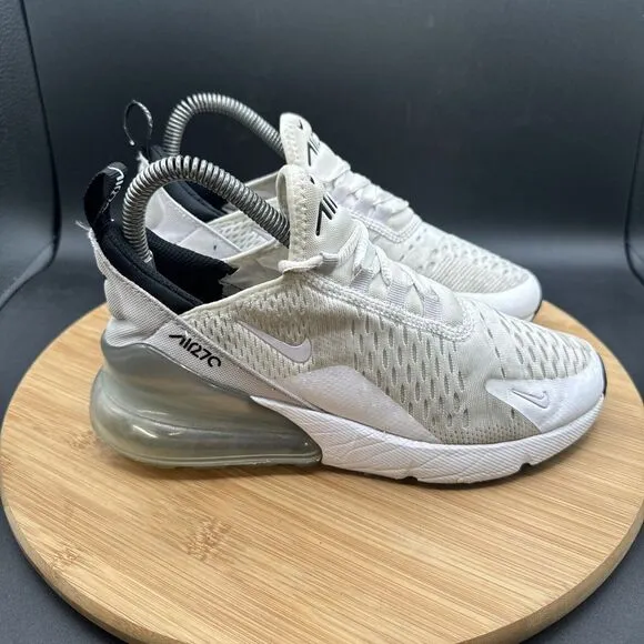 Nike Air Max 270 Youth Size 4Y Shoes White Pure Violet Sneakers 943345-159