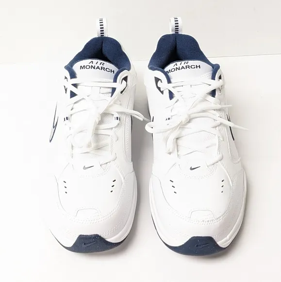 Nike Air Monarch IV Athletic Sneakers, White, Mens 11 4E