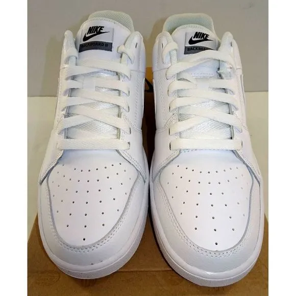 NIKE Backboard II White Athletic Shoes 487657-100