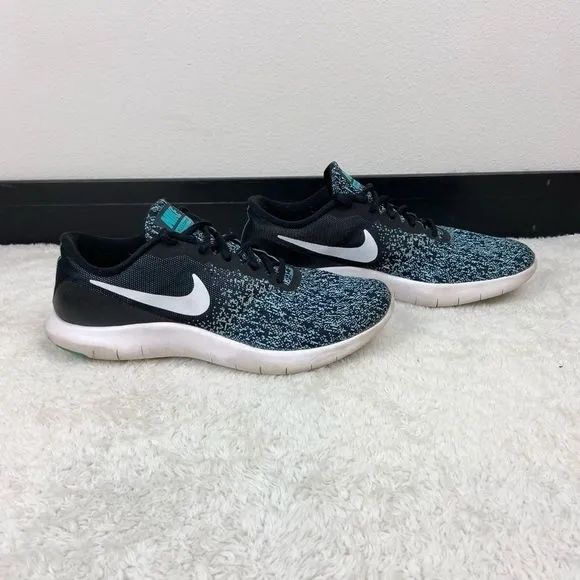 Nike Flex Contact Aqua Black Running Shoes