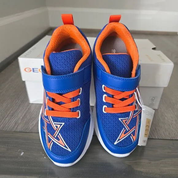 NWT Geox J Sprintye in Royal Orange Sneakers size US 12