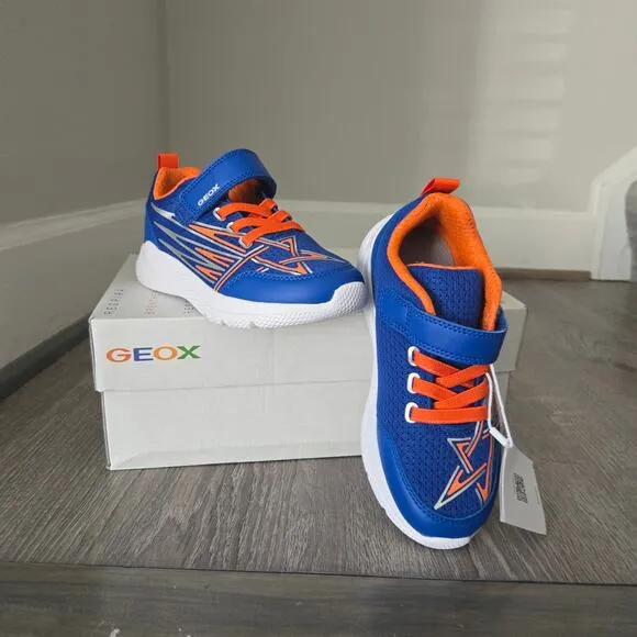 NWT Geox J Sprintye in Royal Orange Sneakers size US 12