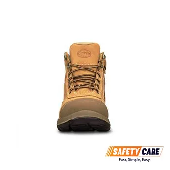 Oliver 34-662P Zip Lace Up Mid Cut Safety Footwear
