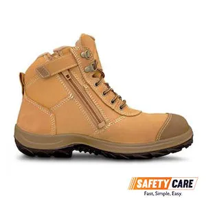 Oliver 34-662P Zip Lace Up Mid Cut Safety Footwear