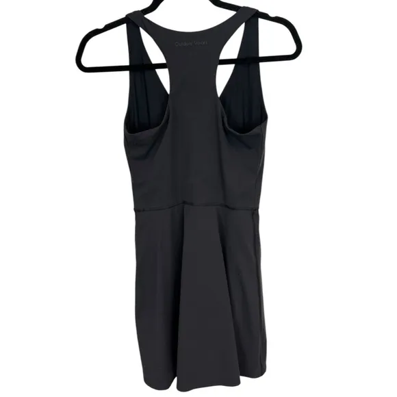 Outdoor Voices Black Sleeveless V-Neck Stretchy Volley Dress Size Small