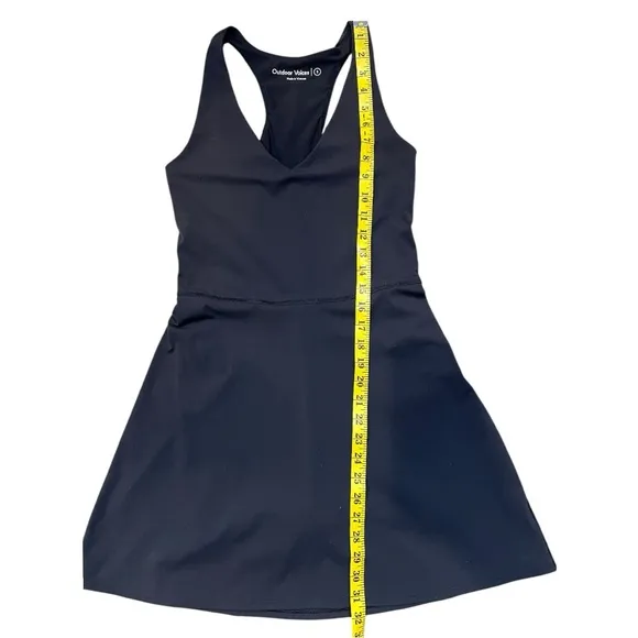 Outdoor Voices Black Sleeveless V-Neck Stretchy Volley Dress Size Small