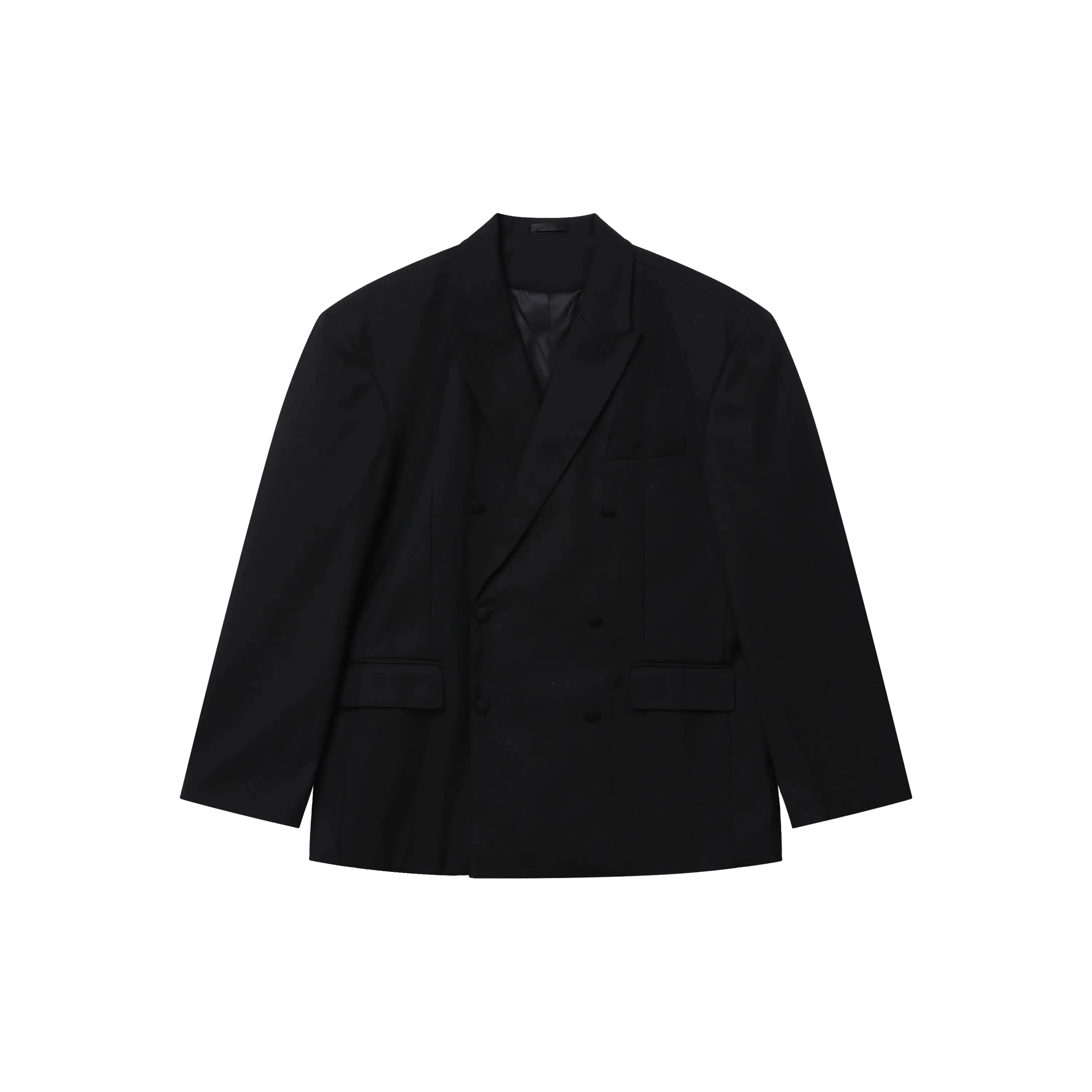 Padded Shoulder Lapel Suit Jacket