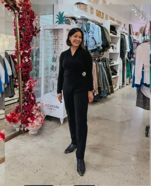 Perfect Soft Pull On Black Pant