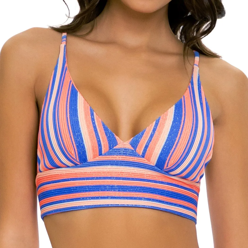 PLAY TIME - Cross Back Bustier Top