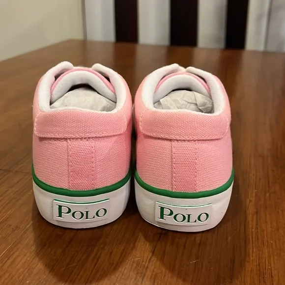 Polo Ralph Lauren Brisbane Shoes Sneakers pink Girls Grade School Size 6 Youth