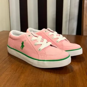 Polo Ralph Lauren Brisbane Shoes Sneakers pink Girls Grade School Size 6 Youth
