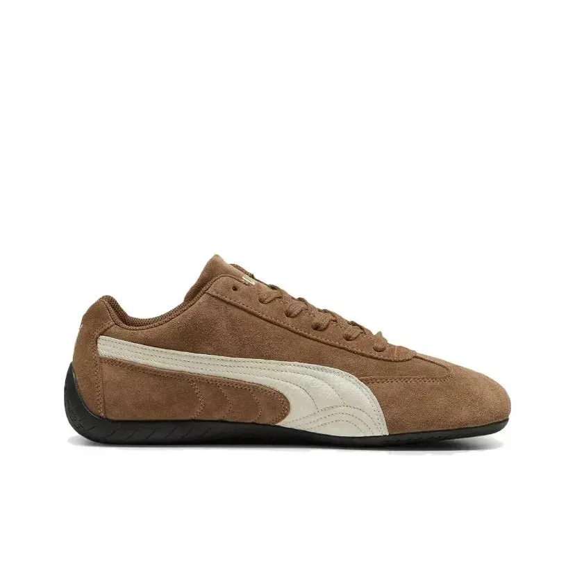 Puma Speedcat Archive Haute Coffee Frosted Ivory 398847-02 Non-slip and wear-resistant casual shoes （One size smaller）