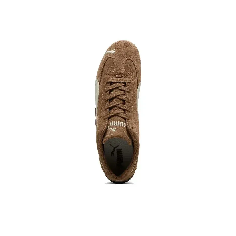Puma Speedcat Archive Haute Coffee Frosted Ivory 398847-02 Non-slip and wear-resistant casual shoes （One size smaller）