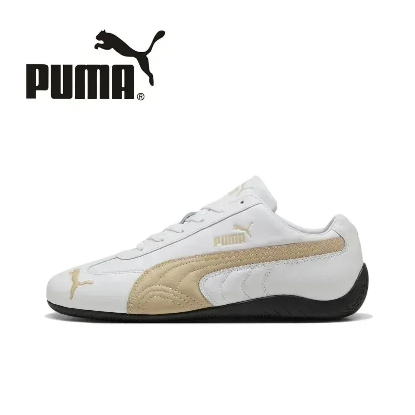 Puma Speedcat Archive Haute Coffee Frosted Ivory 398847-02 Non-slip and wear-resistant casual shoes （One size smaller）