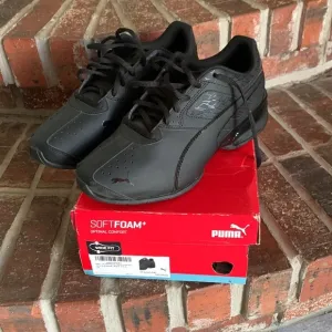 Puma Tazon 6 Fracture Black Sneakers Wide Width W 10