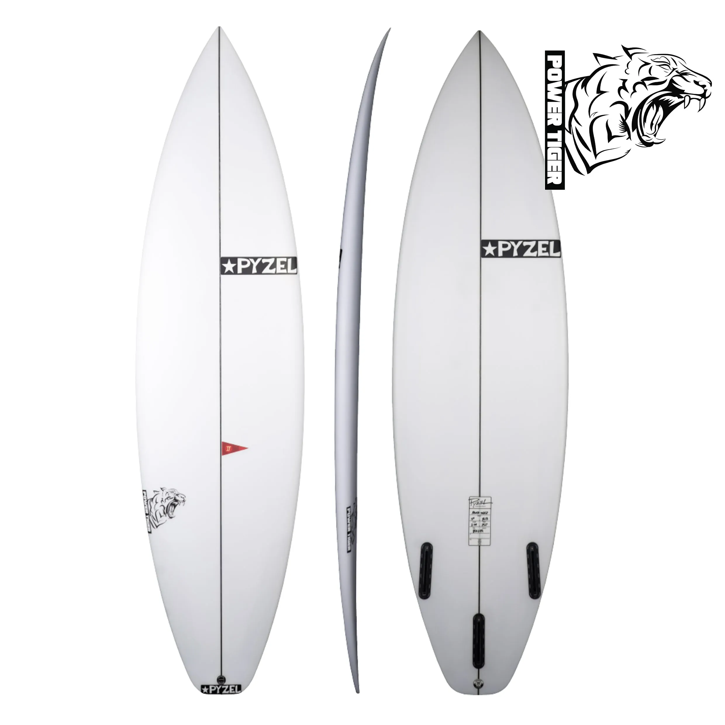 PYZEL POWER TIGER SURFBOARD