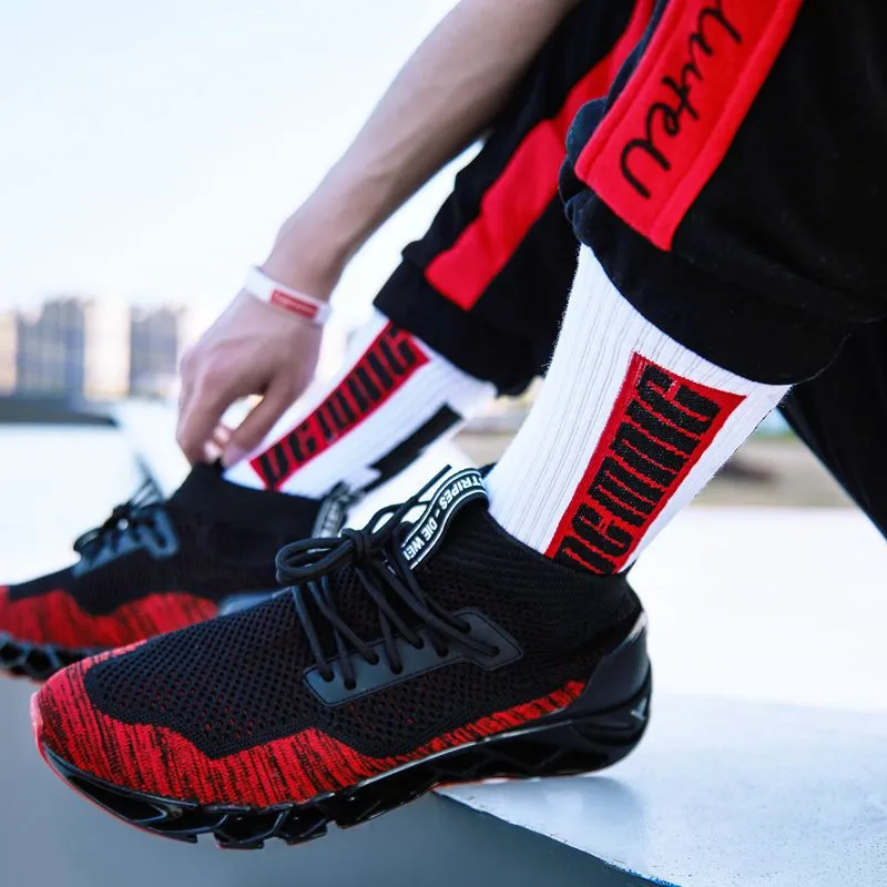 "DC MNIC" Chaussettes Montantes Streetwear Blanc - URB1™