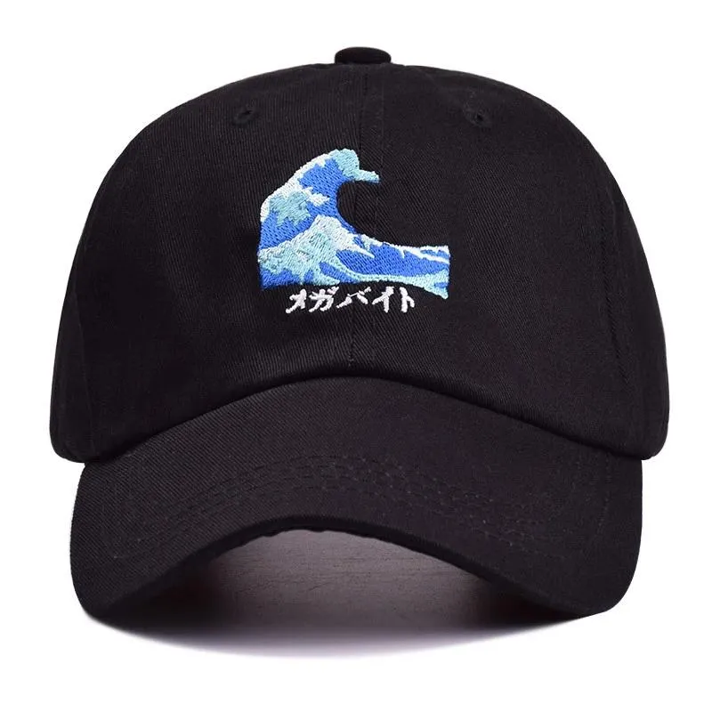 "WAVE" Casquette Baseball Streetwear Noir - UBR1™