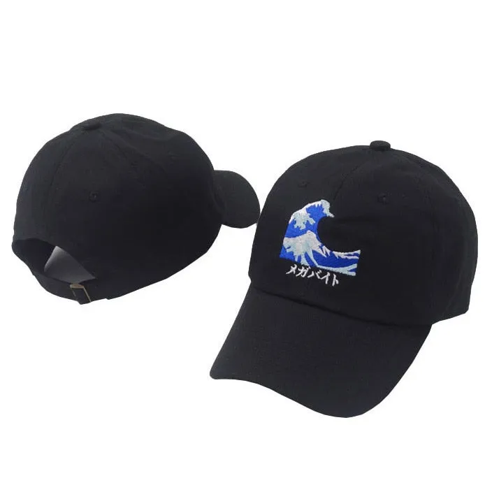 "WAVE" Casquette Baseball Streetwear Noir - UBR1™