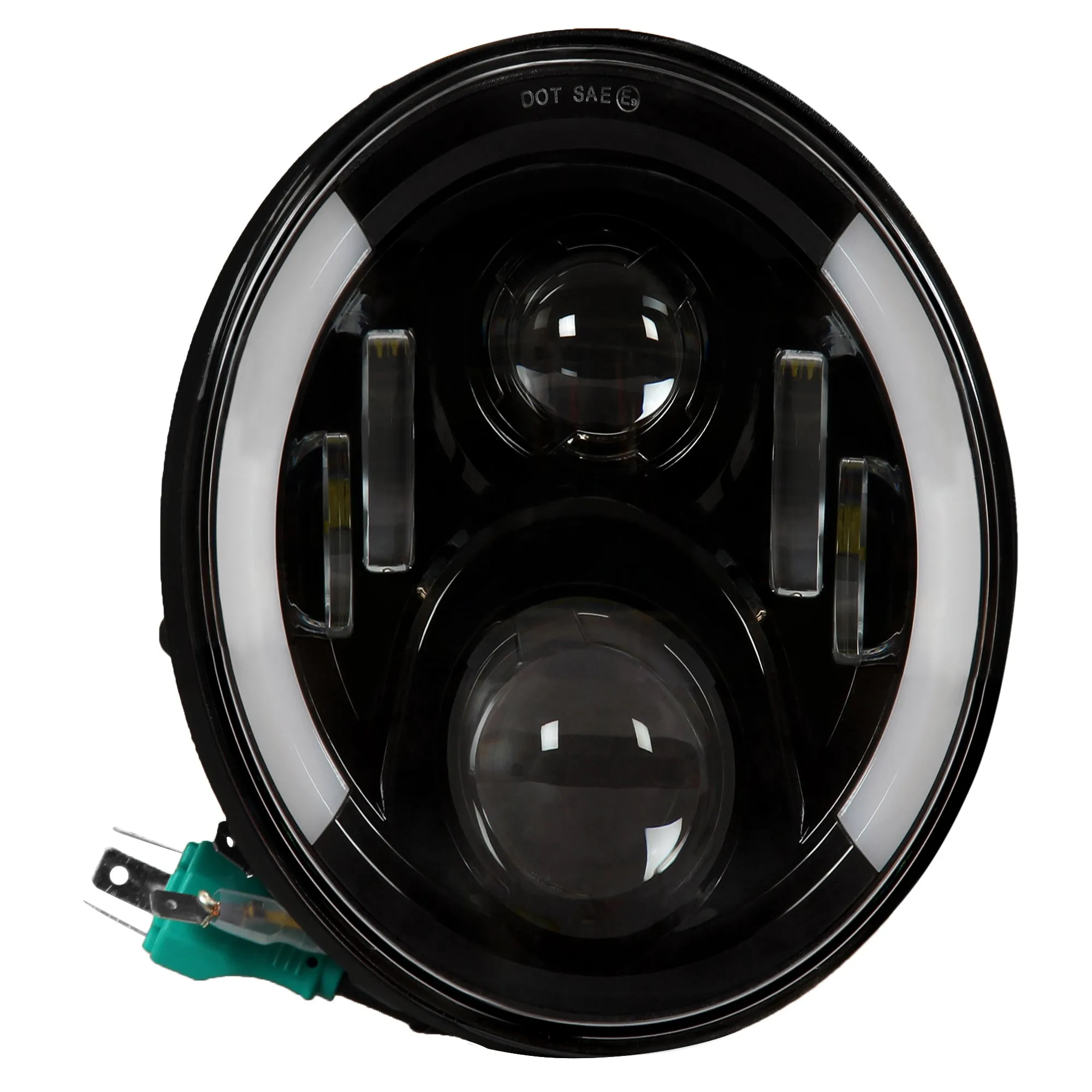 RE 7 Inch 6 LED Half Cut Hi-Low Headlight (75 Watt)