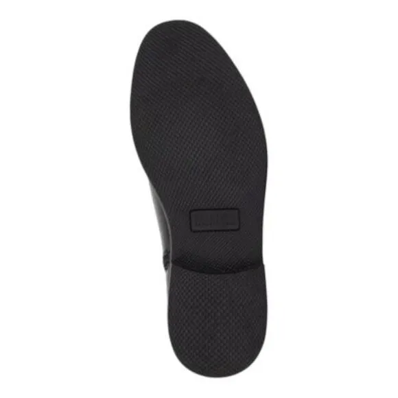 REACTION KENNETH COLE Mens Black Padded Ely Round Toe Block Heel Boots Shoes 7 M