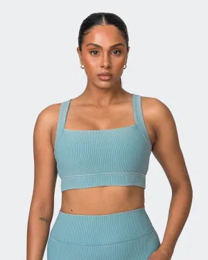 Rebound Vintage Rib Bra - Washed Harbour