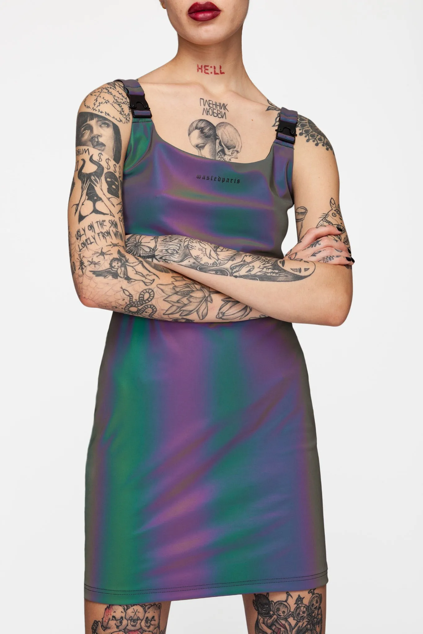 Reflective Buckle Dress