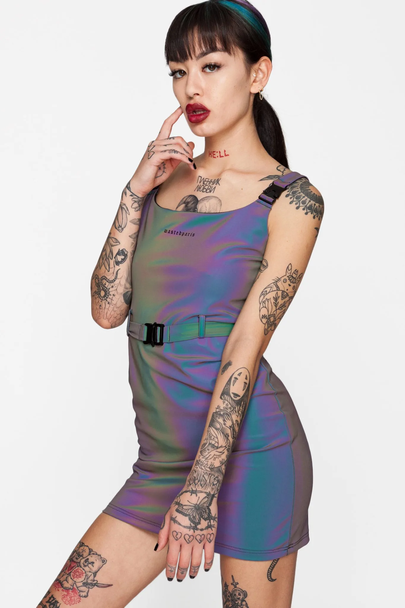 Reflective Buckle Dress