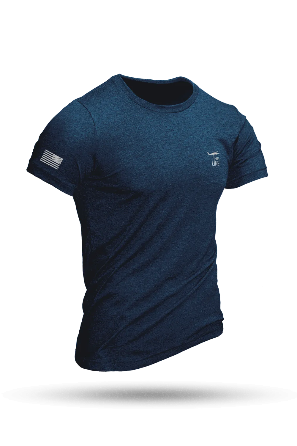 Reflective Dropline Logo with Flag - Athletic T-Shirt