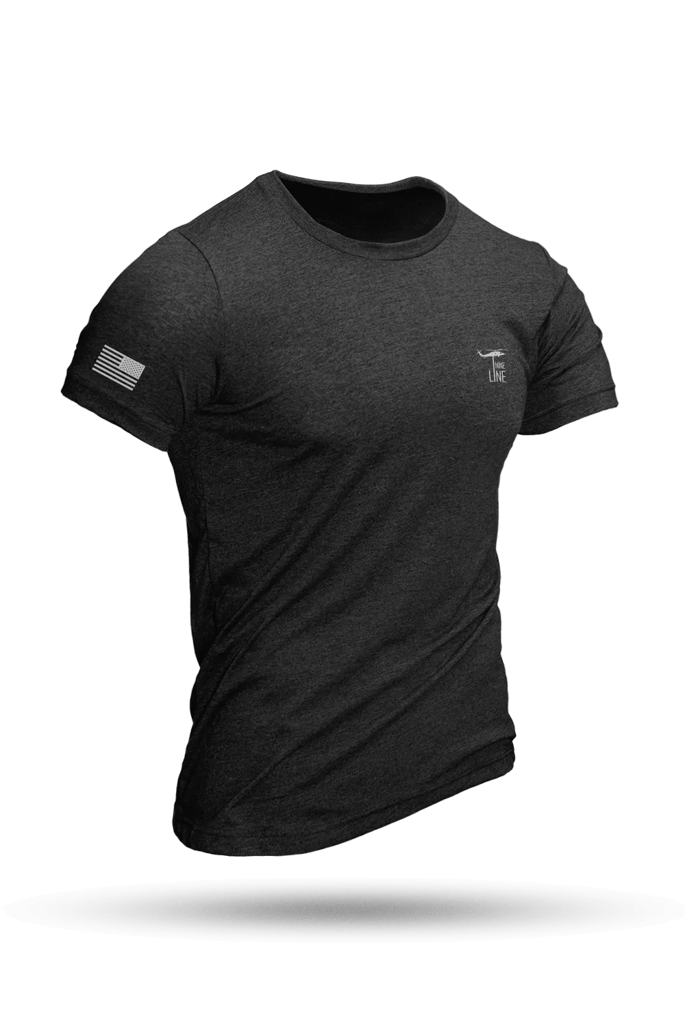 Reflective Dropline Logo with Flag - Athletic T-Shirt