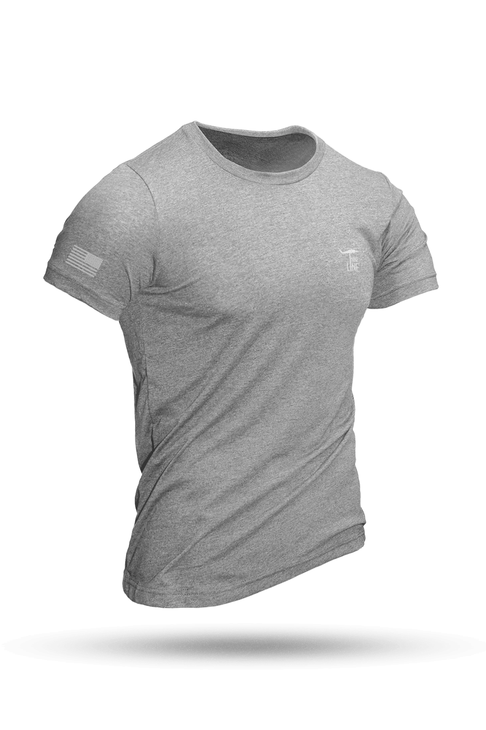 Reflective Dropline Logo with Flag - Athletic T-Shirt