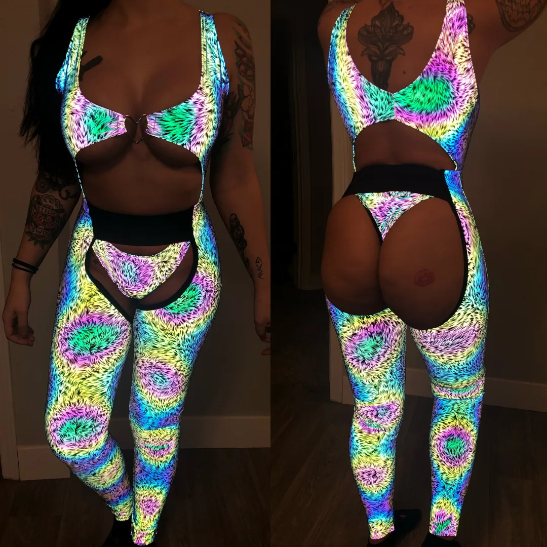 Reflective Skinny Chaps