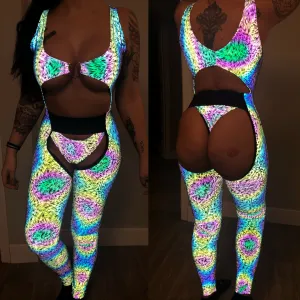 Reflective Skinny Chaps
