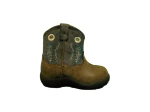 Roper Boys Infants Blue Faux Leather Hole In The Wall Cowboy Boots