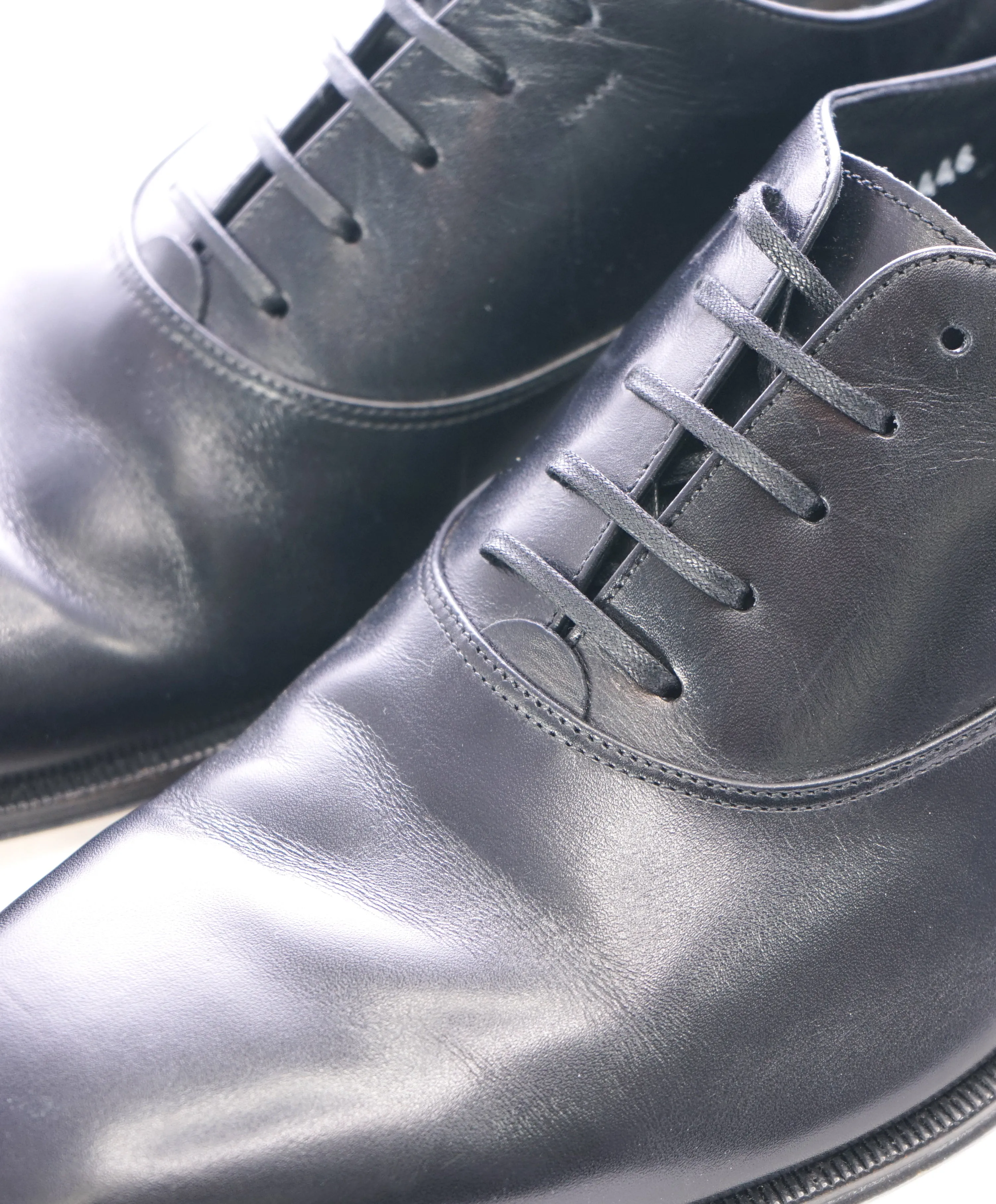 SALVATORE FERRAGAMO - “ Fedele” Black Oxford W Leather Sole - 12 B