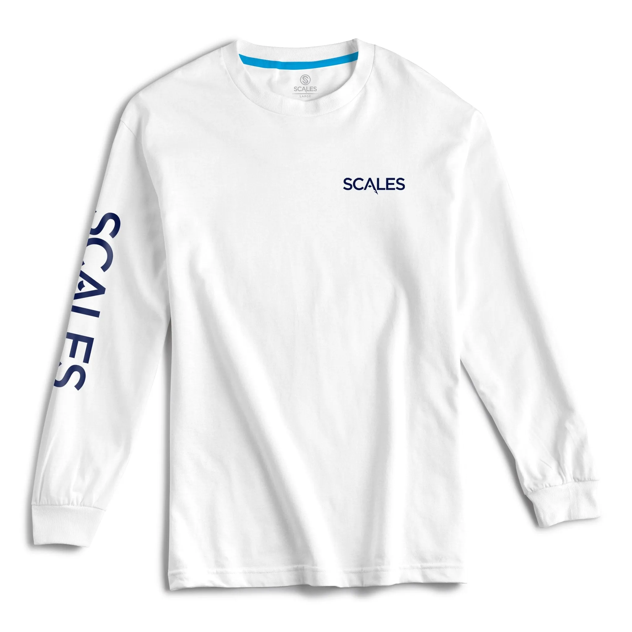 Scales Gear Tropical Marlin Long Sleeve White Shirt